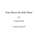 Two Minds 1, 2, 3 & 4 for Piano Solo